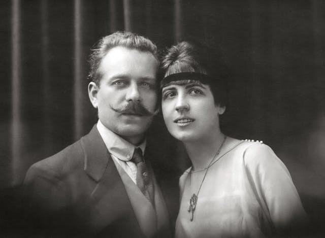 Couple sur une vieille photo
